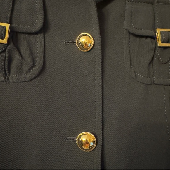 Moschino Black Jacket with Gold Accents - Picture 4 of 11